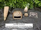 Old Rare Vintage Antique Civil War Relics Richmond Virginia Confederate Camp