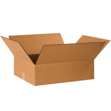 20 x 15 x 6 Corrugated Cardboard Boxes, Flat 20L x 15W x 6H, Pack of 25