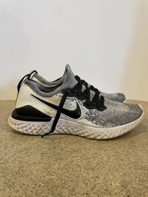 Nike Epic React Flyknit 2 Men s Size 9 BQ8928-101 Black White