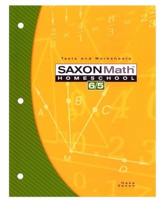 Saxon Math Homeschool 6/5: Tests and Worksheets