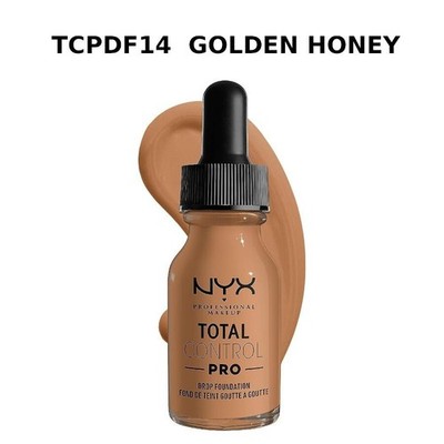 2 × NYX Professional Make-Up Total Control Pro Drop Foundation 13 ml - Golden Honey