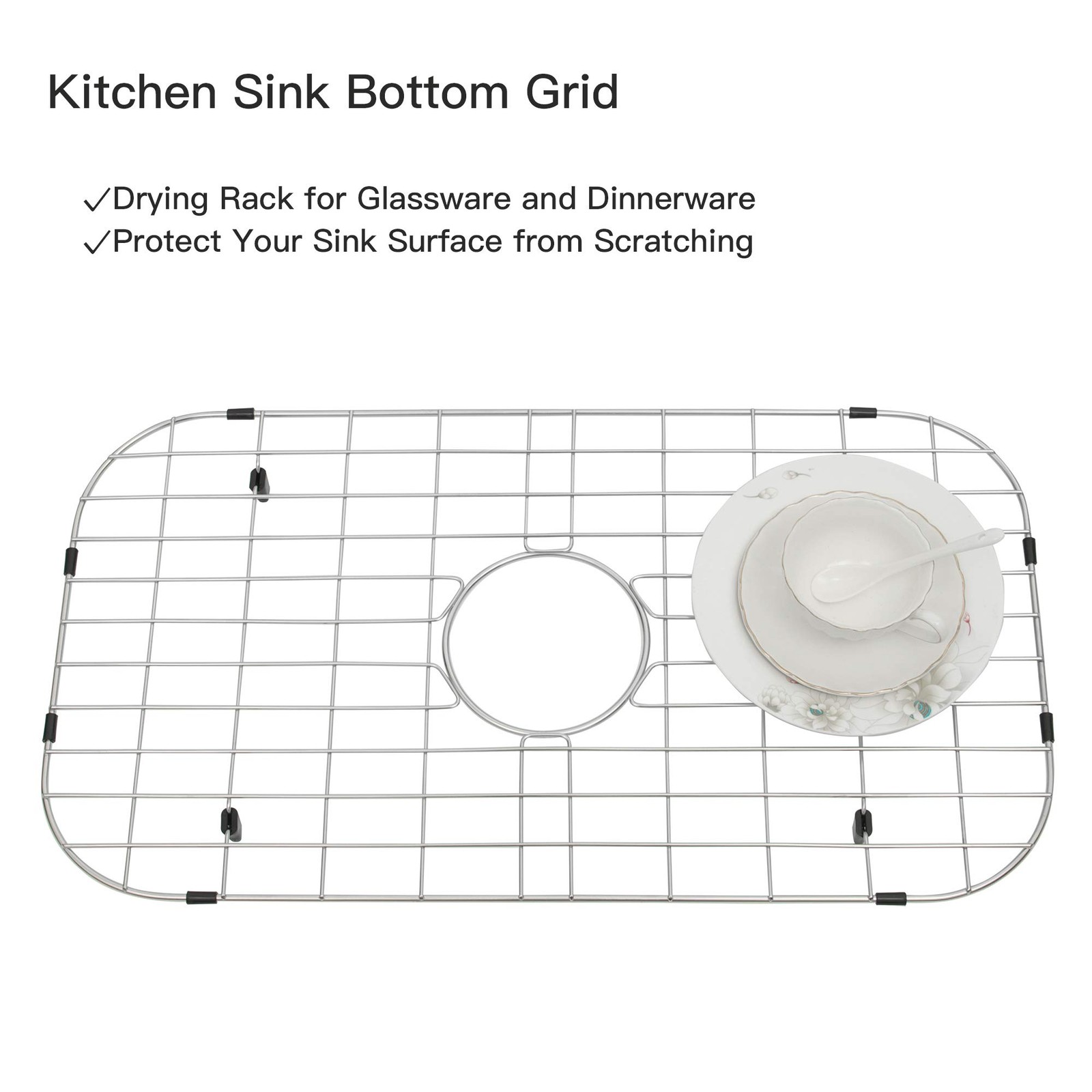 Zeesink Sink Protectors for Kitchen , Grid, Grate Size 24 13/16 X with Center