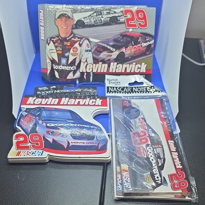 Martin Designs Kevin Harvick NASCAR Photo Book, Pocket Notebooks, Note Cards Set