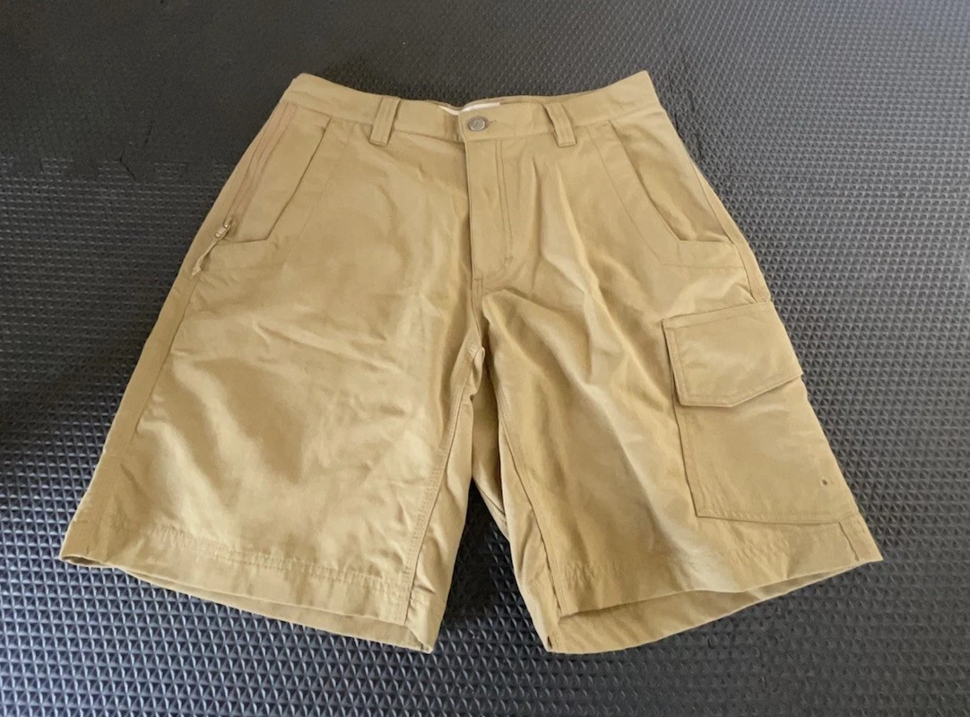 Mountain Khakis Shorts Mens Sz 33 Cargo Nylon Quick Dry 9 Inseam Outdoor NICE!