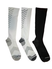  134 3-Pack TOMMIE COPPER SnugStay Comfy Compression Wide OTC Socks Large New