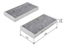 Innenraumfilter BOSCH 1 987 432 500 Aktivkohlefilter für RENAULT LAGUNA KT0 BT0