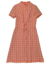 DIOLEN LOFT Womens A-Line Dress EU 36 Small Orange Floral Polyester AZ02