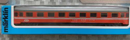 Märklin 4162 D-Zugwagen Eurofima 1. Kl. SBB-CFF FFS | Condition: Neu