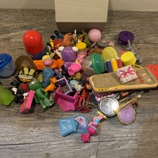 Large Mixed Lot of Over 50 Small Toys  Bottom of the Toy Box  Art Project