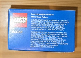 LEGO 60032 CITY ARCTIC SNOWMOBILE NEW SEALED Retired.  Minimal Shelf wear!