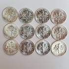 Twelve 1963 D Roosevelt 90% SILVER Dimes US Uncirculated (Exact Coins) #01-04 — photo 2