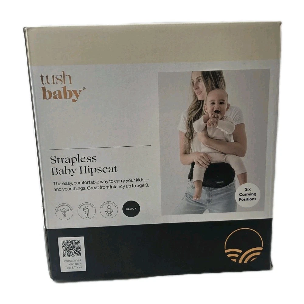 Tushbaby Hip Seat Baby Carrier - Black