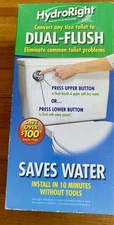 HydroRight Dual Flush Conversion Kit Convert Any Size Toilet Water Saver 