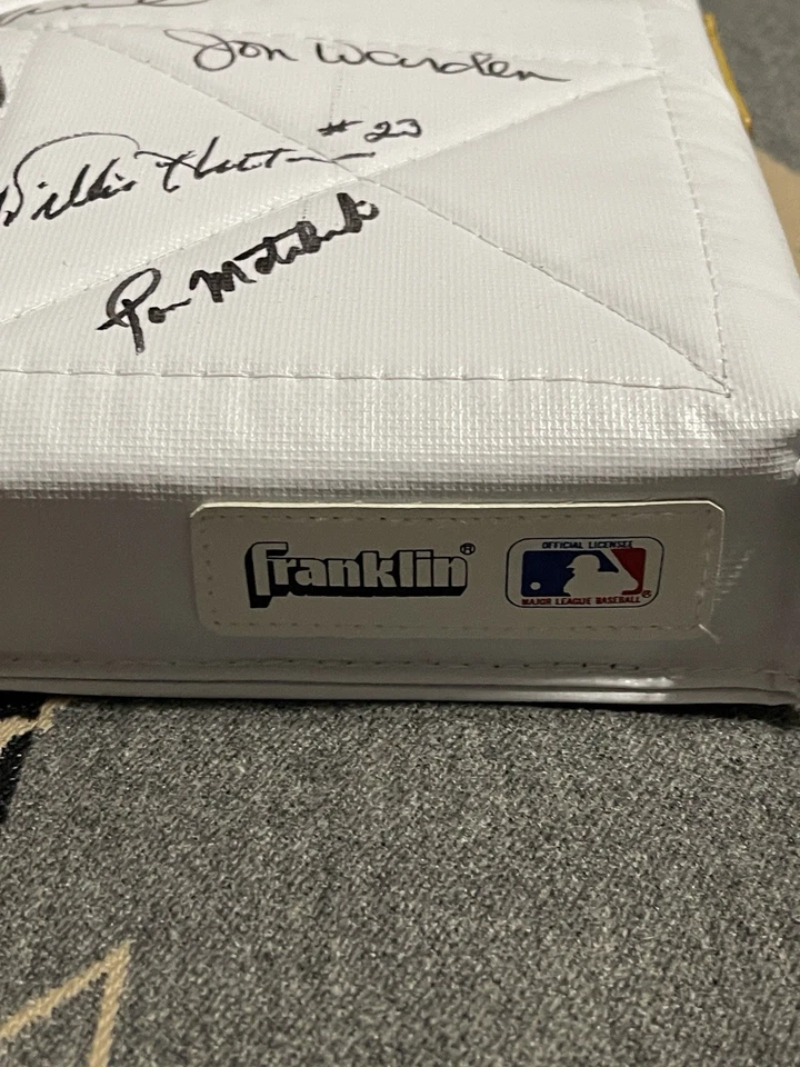 1968 Detroit Tigers Signed Franklin Base Kaline Lolich Horton Reunion - Image 2 of 4