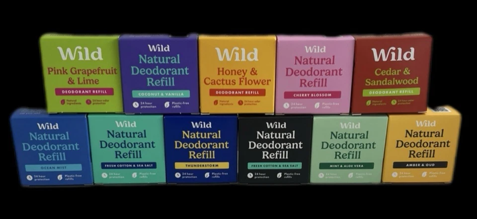 WILD REFILL Wild Deodrant Refill X6 BRAND NEW Choose X6