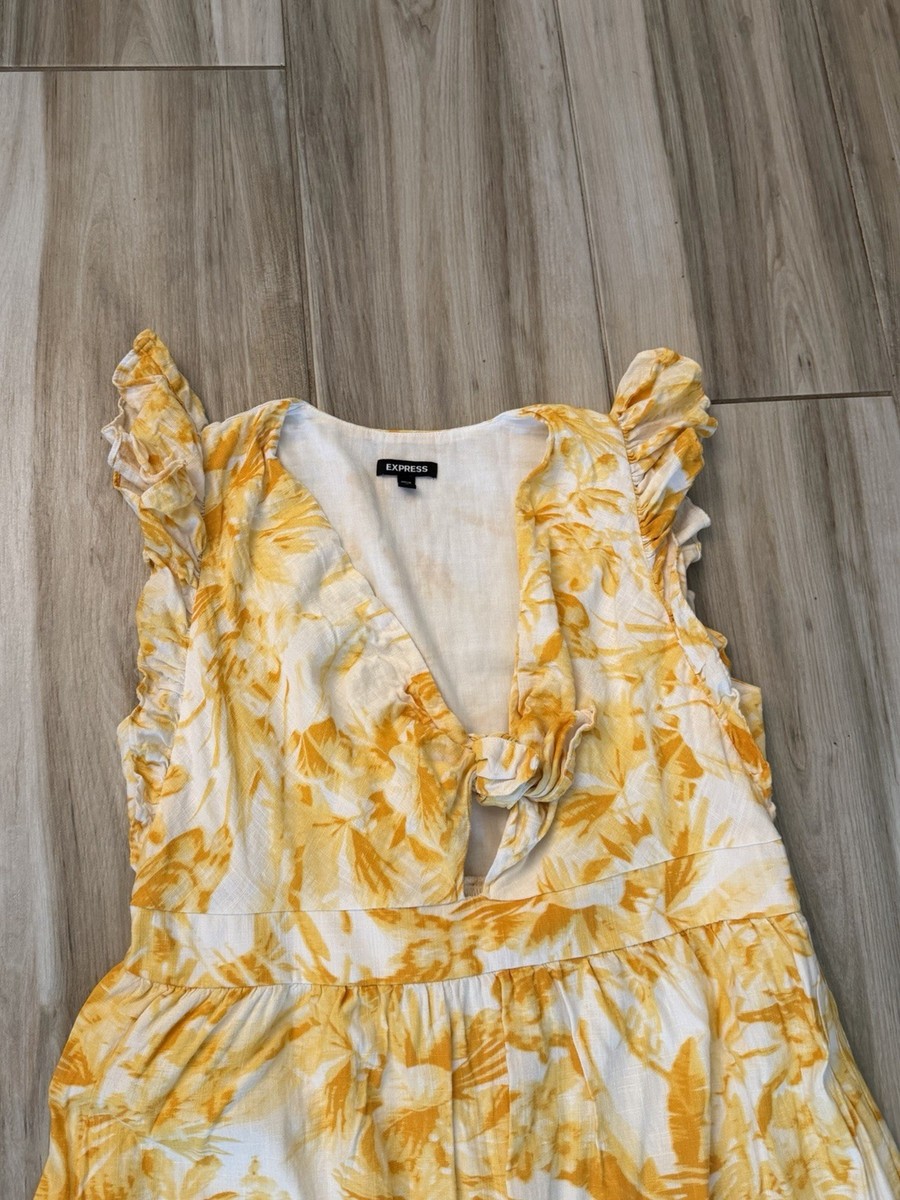 express yellow maxi dress Women's Midi & Maxi Dresses