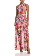 AQUA Placket Maxi Dress Size 6 MSRP $258