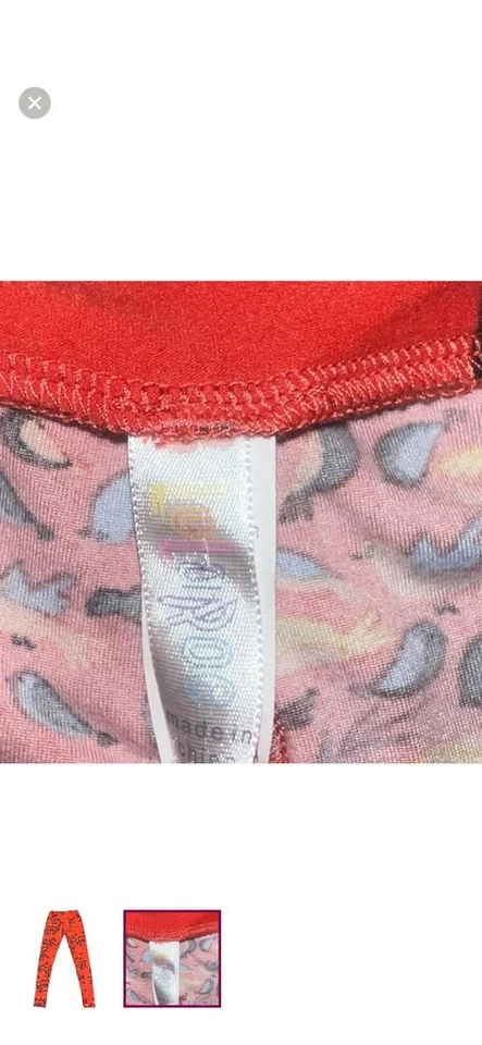 Leggings para mujer Lularoe con estampado floral Foto 2 de 3