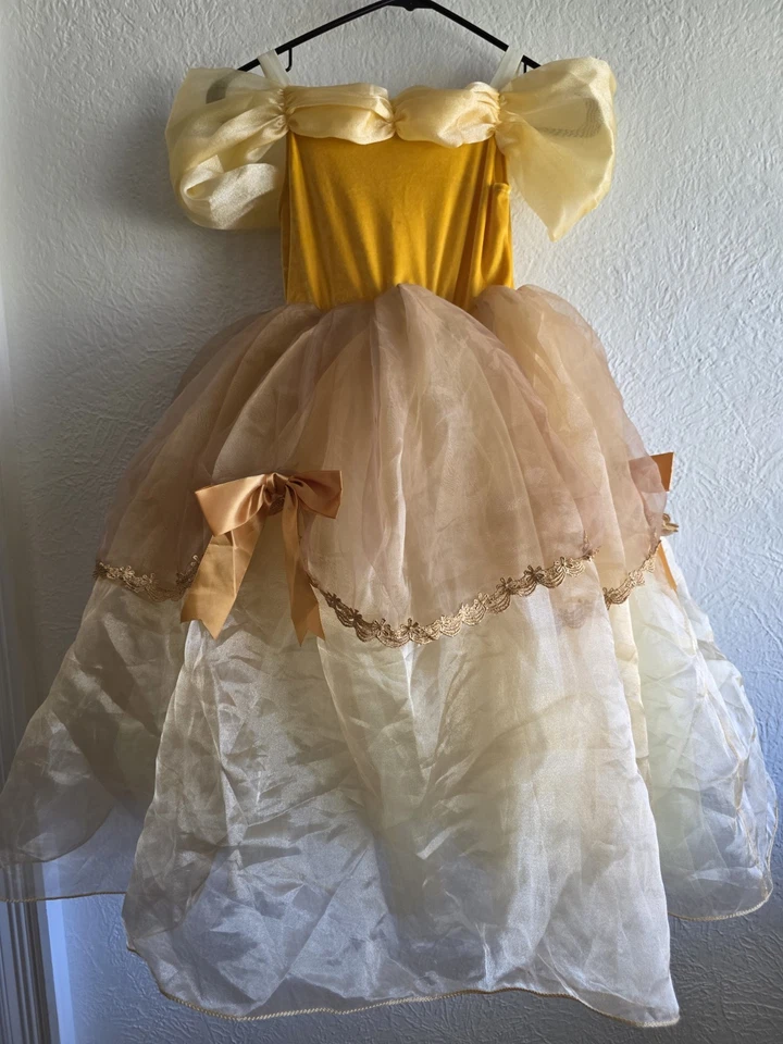 Девочек размер 6/7 желтый/золотой Belle мяч платье балетной платье костюм - Изображение 2 из 3
