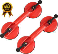 2 Pack Heavy Duty Plastic Glass Suction Cup Lifter Vacuum Plate Handle