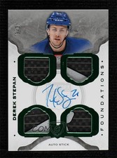 2014-15 The Cup Foundations Quad 2016-17 Update Sticks 3/3 Derek Stepan Auto 0c3