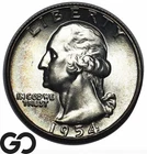 1954 Washington Quarter Frosty Superb Gem BU++