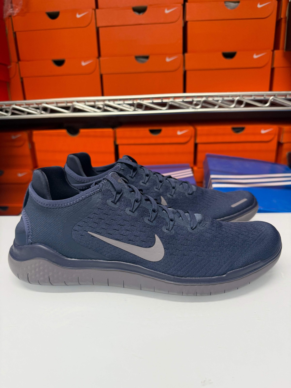 Nike Men's Free RN 2018 Shoes Thunder Blue Obsidian 942836-401
