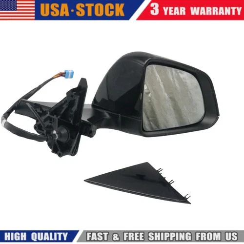 Fit For 2020-2023 Tesla Model Y Passenger Side RH Mirror Memory Heated Black US