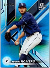 2019 Bowman Platinum Top Prospects Blue #TOP-53 Tommy Romero #/150 Rays