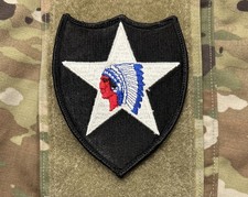 US Army 2nd Infantry Division Patch w/ Hook Full-Color
