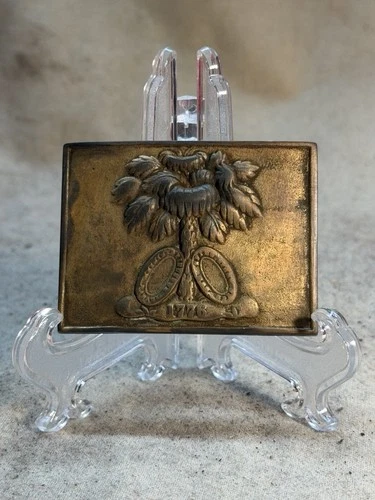 Civil War South Carolina, Confederate States of America Palmetto Belt Buckle