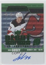 2021-22 Upper Deck Credentials Photo Variant Green 6/10 Nikita Gusev Auto f3p