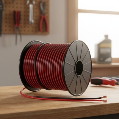 Elektrischer Draht 2x2,0mm² Kabel 5V 12V 24V Kupfer 30m Verlängerungskabel