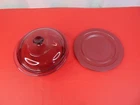 Vintage Pyrex VISION Corning Ware 24oz Cranberry V-30-B Casserole Dish W/Lid USA