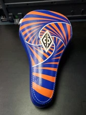 Alienation Psycho MX Pivotal BMX Bike Bicycle Seat Saddle Orange / Blue