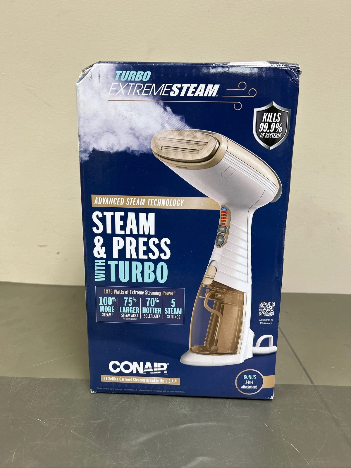 Conair Turbo ExtremeSteam Handheld Fabric Steamer