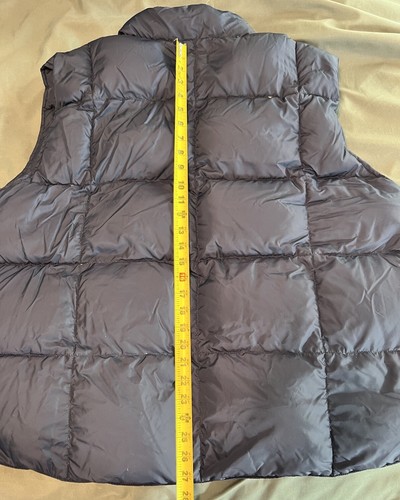 LL Bean Navy Blue Goose Down Puffer Vest Mens XXL Snap Front Outdoor Hiking - Picture 4 of 6
