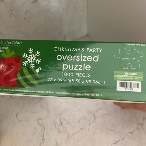 Bruder Schwester 5492079 Weihnachten Weihnachtsmann übergroßes Puzzle 1000 Teile 10+ - Bild 5 von 9