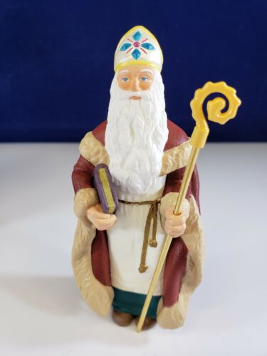 Decorazione natalizia vintage 1995 Hallmark San Nicola visitatori di Natale - Foto 2 di 8