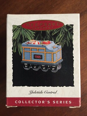 Décoration De Noël Vintage Hallmark Train - Yuletide Central 1995 - Original - Multicolore