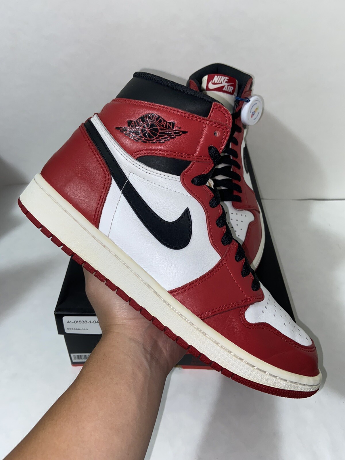 Size 10 Nike Air Jordan 1 Retro High OG Chicago 2015 | Bred Red Off White  Black | eBay