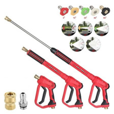 High Pressure 4000psi Car Power Washer Gun Spray Wand Lance With Nozzle Kit