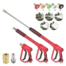 High Pressure 4000PSI Car Power Washer Gun Spray Wand Lance With Nozzle Kit
