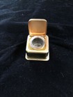 Inkwell, Vintage Brass-Plated, Sleek Machine Age — photo 4