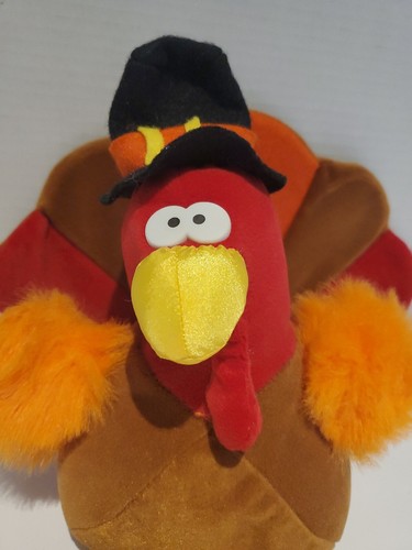 Gibson Greeting Turkey 10" Plush 1994 Parachute Beak Feet - Picture 5 of 13