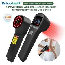 880mW LLLT Cold Laser Therapy Red Light 650/ 808nm for Wound Healing Pain Relief