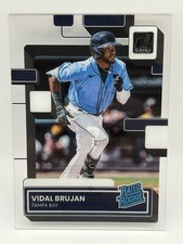 2022 Panini Chronicles Clearly Donruss Vidal Brujan #64 Rated Rookie Rays NM