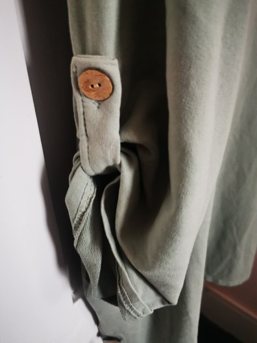 Cerulean by Black Diamond Ladies Dress Khaki Button Accents Green /Size 2XL - Picture 3 of 11