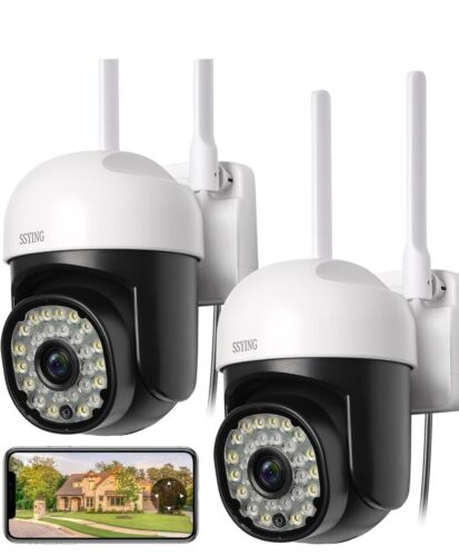SSYING 2PCS Surveillance Outdoor Security Cameras,5G/2.4G WWireless 1080P. 13