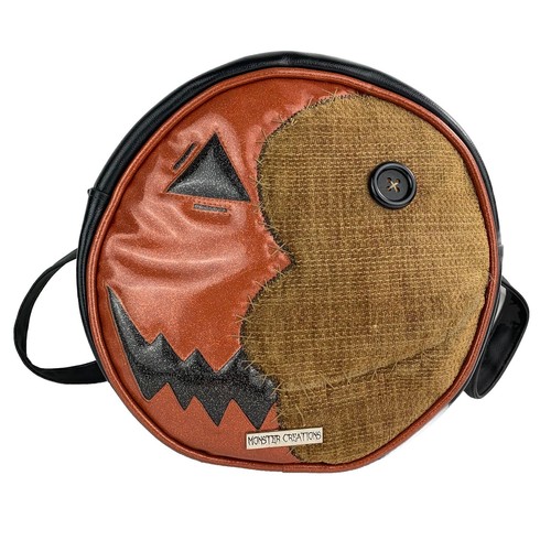 Monster Creations Scarecrow Pumpkin Backpack Bag Purse Halloween Hand Made